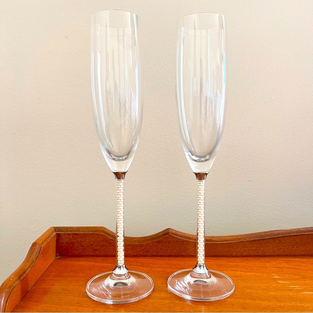 Jubilee by Lenox Pearl Toasting Flutes